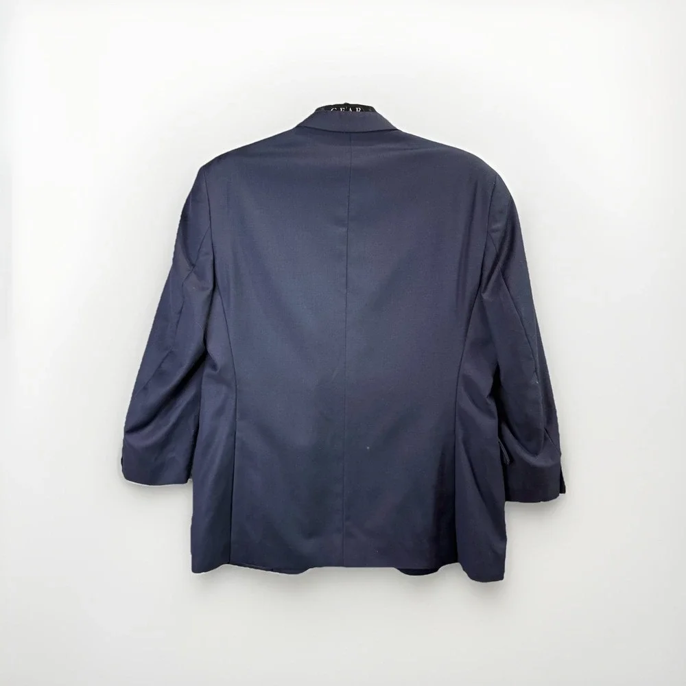 Jos‎ A Bank Blazer Mens Size 44R Navy Blue Classic Sport Coat